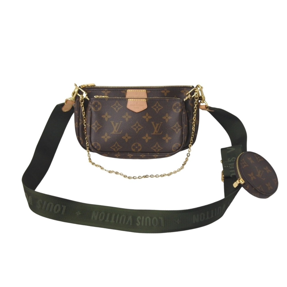 LOUIS VUITTON Multipochette Accessoires Khaki Green Shoulder Bag Monogram